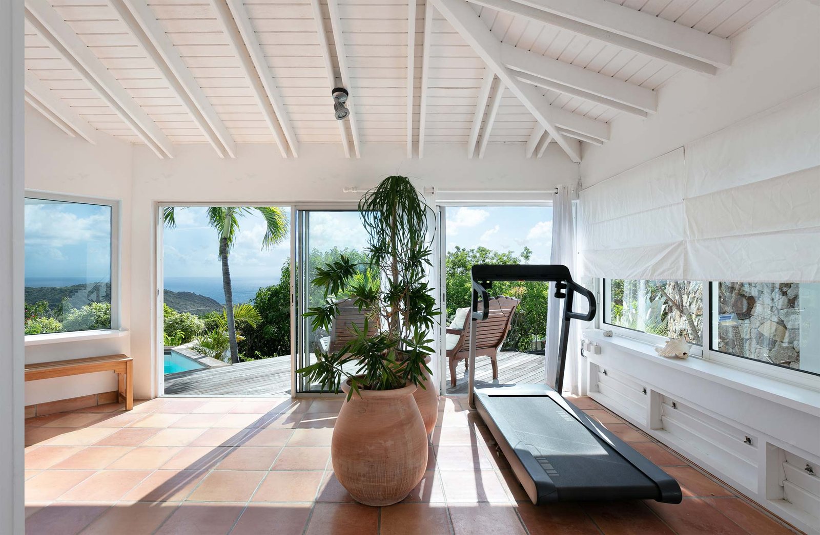 Treadmill Villa St Barts Sea View