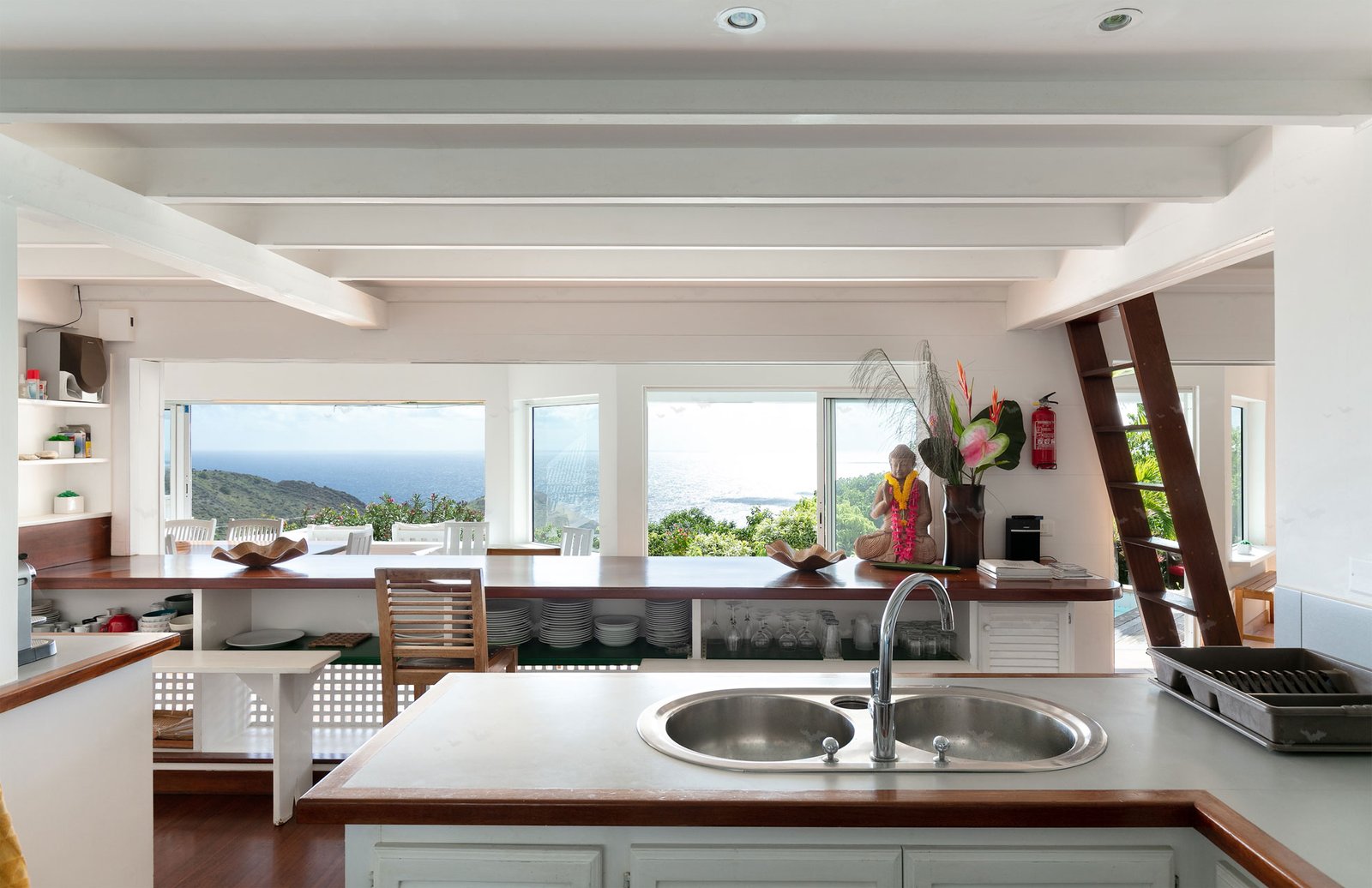 Kitchen Villa Oceana St Barth And Toiny View