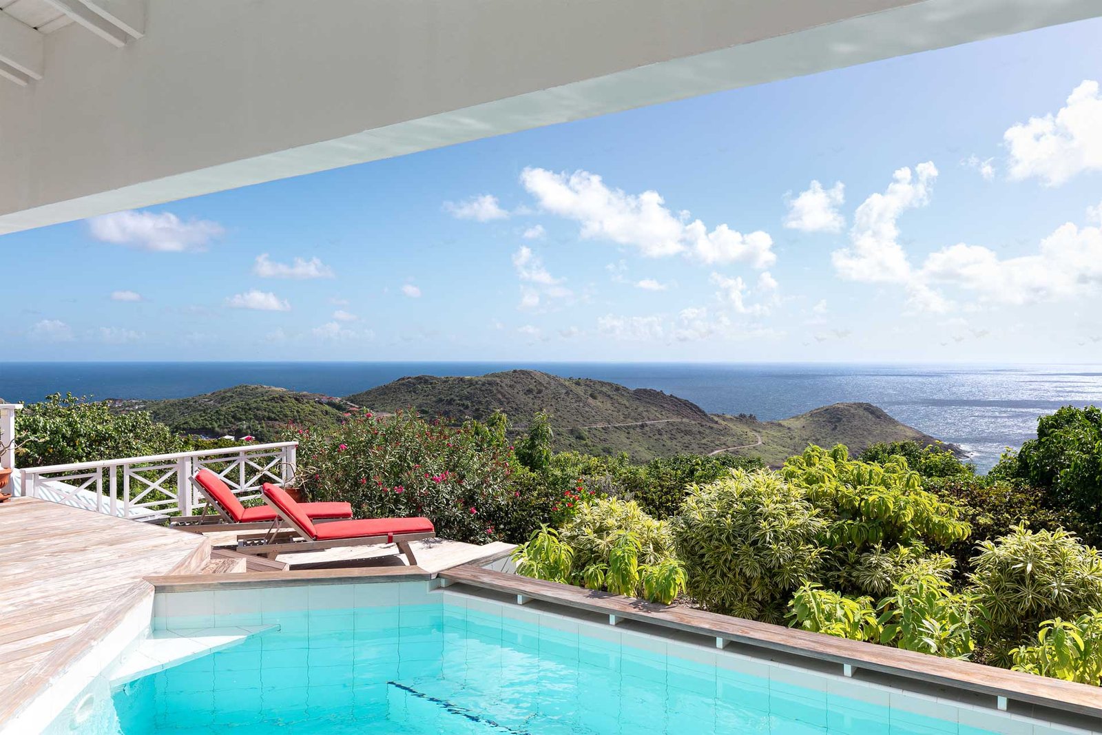 Swimming Pool Sea View St Barths